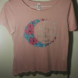 Pink printed T-Shirt